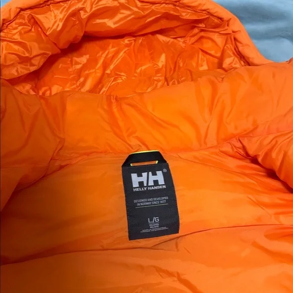 Perfect Condition Helly Hansen Aspire Puffy Parka - Poppy Orange - Picture 8 of 9